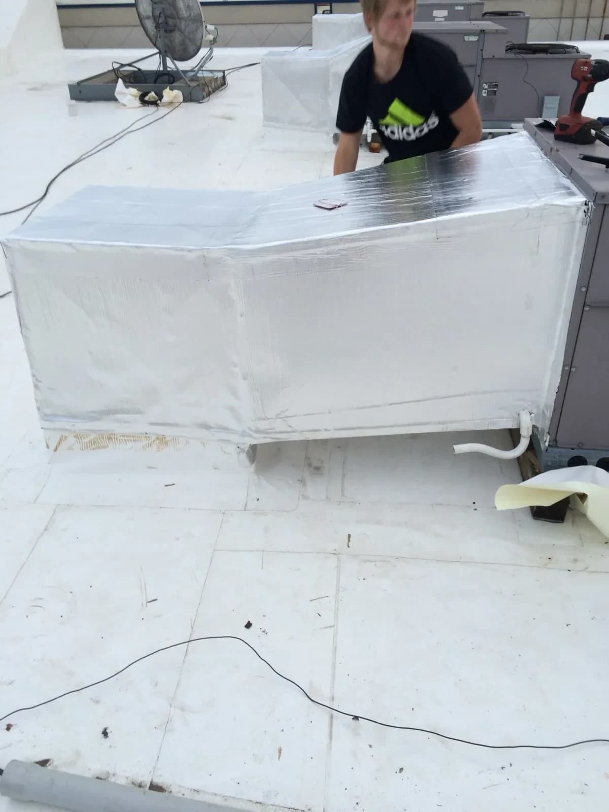 Heat pump repair service by Mazure's HVAC technician