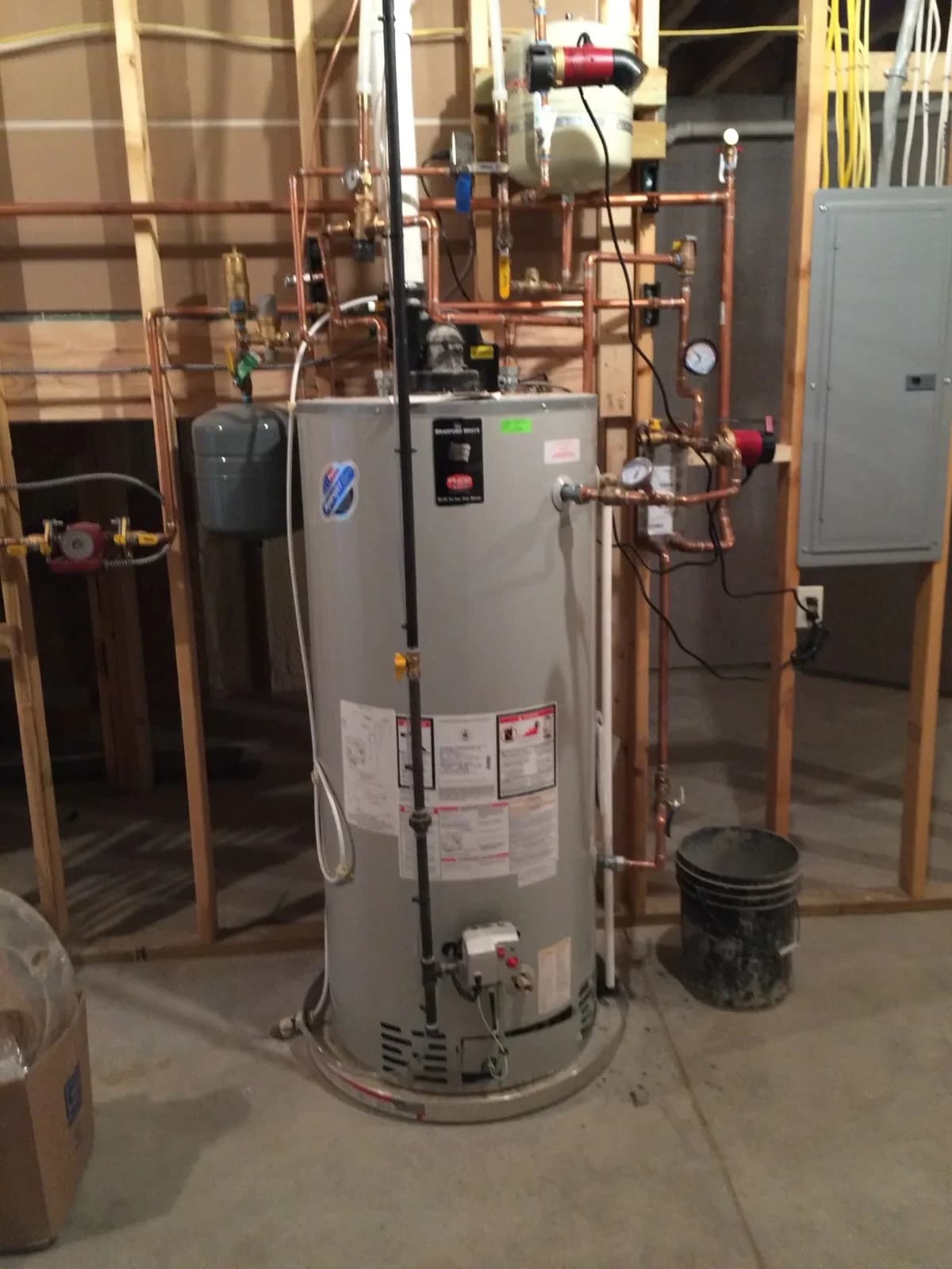 New water heater installation by Mazure's HVAC